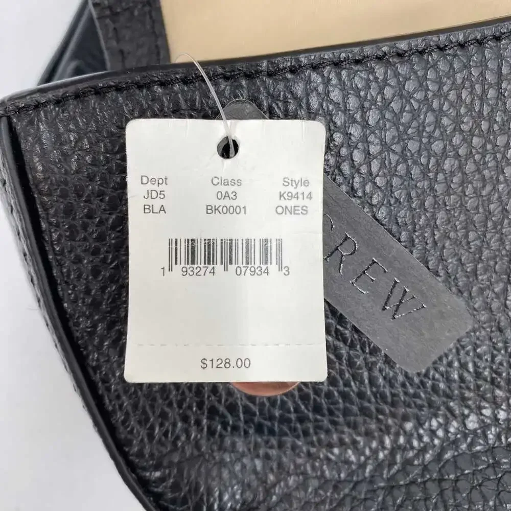 J. Crew Black Mini Pebbled Leather Belt Bag | Stylish & Versatile